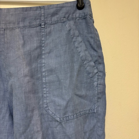 Three Dots Sherin Rolled Linen Pants - Picture 4 of 11